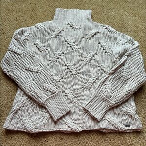 SAVVI Creme turtle neck sweater